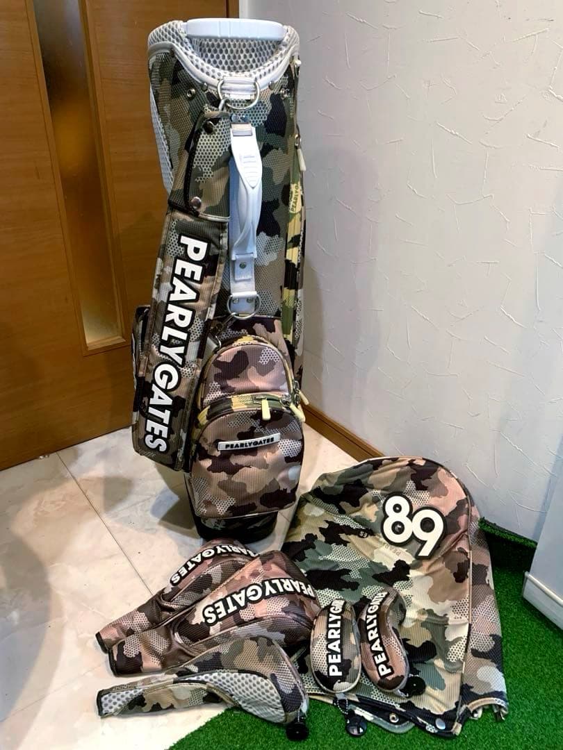 正規品　パーリーゲイツ　迷彩　カモフラ　スタンドキャディバッグ　メンズレディース