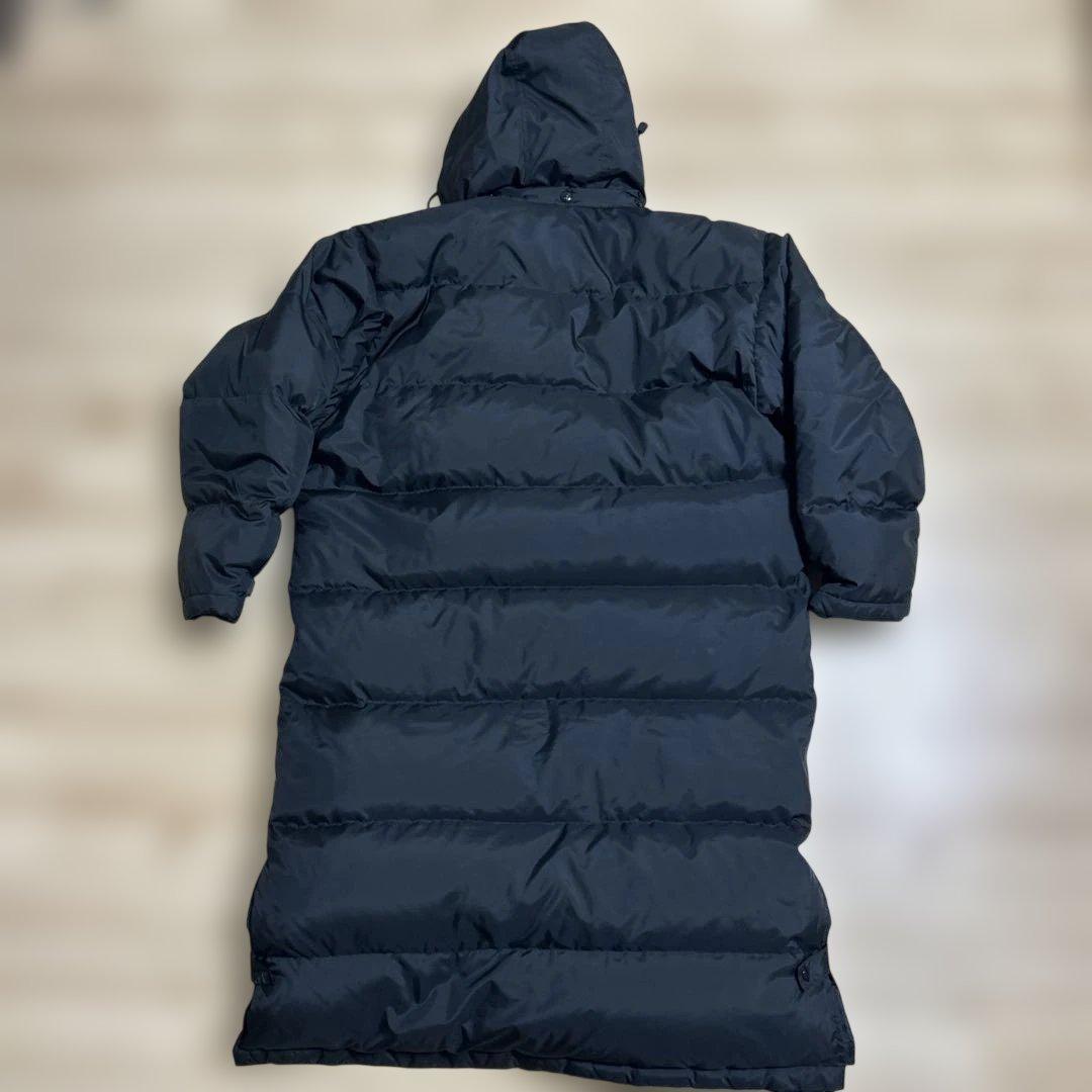 【美品】プーマ ロングダウンジャケット ベンチコート 黒 ブラック L〜O