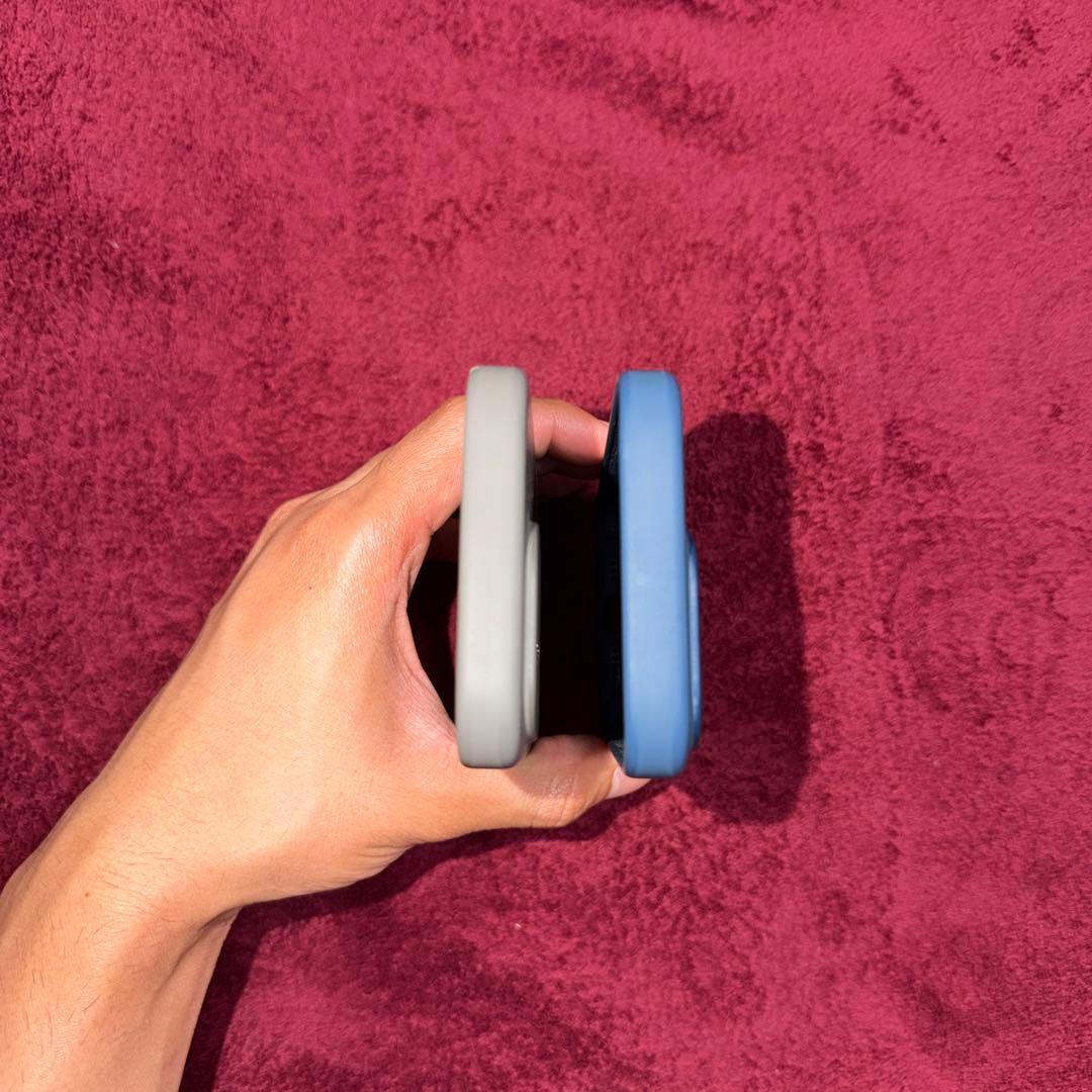 iPhone用ケース グレー ブルー 2色セット 15 pro