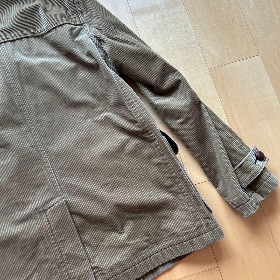 ナンバーナイン　ジョージ期　コーデュロイ　Pコート ベージュ