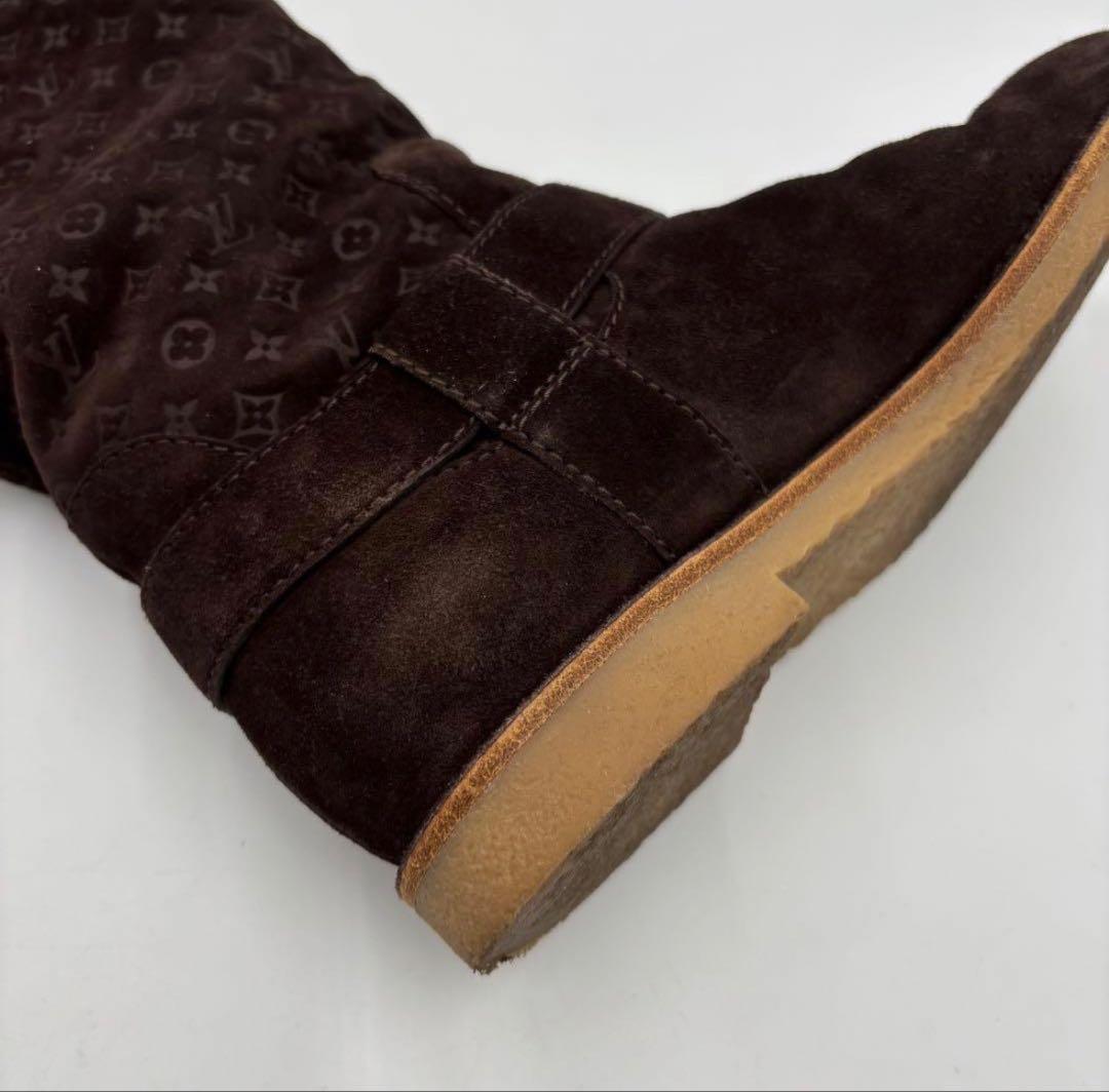 ルイヴィトン モノグラム スエード ムートンブーツ 36 ブラウン