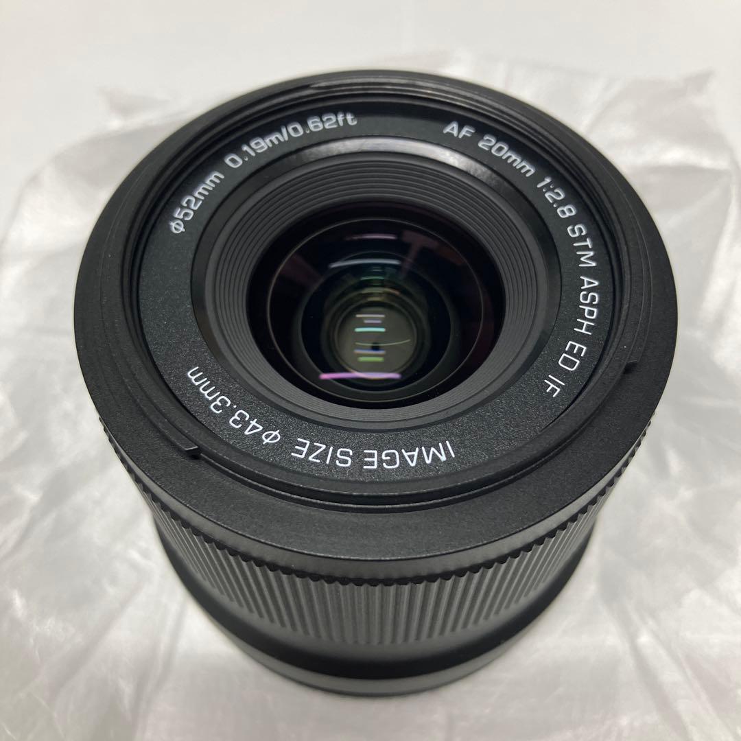 【超美品】viltrox 20mm F2.8 Zマウント　UVフィルター付き