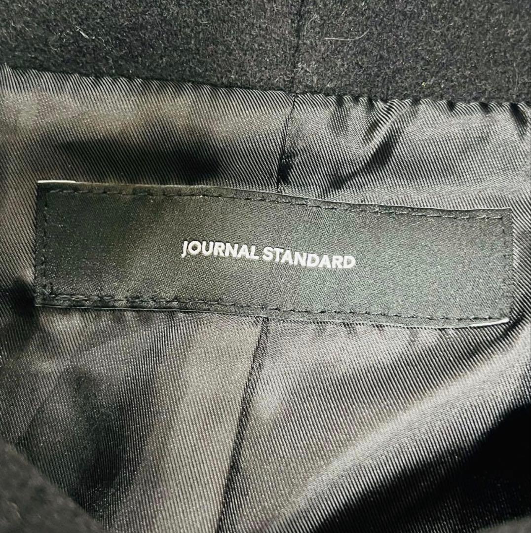 ジャーナルスタンダード スーパー140モッサフードコート ウール 黒