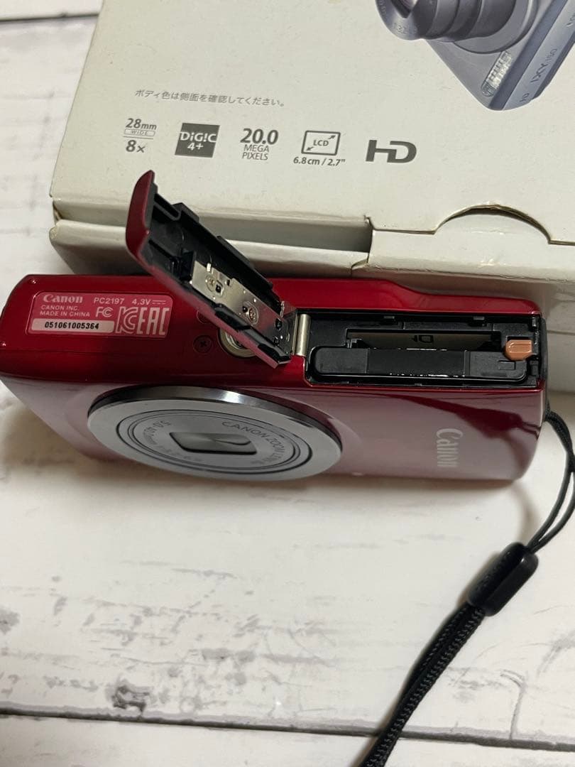 Canon IXY150 コンパクトデジタルカメラ レッド