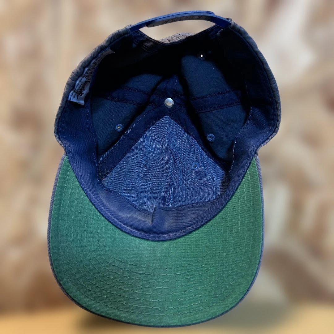 old Stussy 刺繍のSロゴ グレーキャップUSA 80s ヴィンテージ