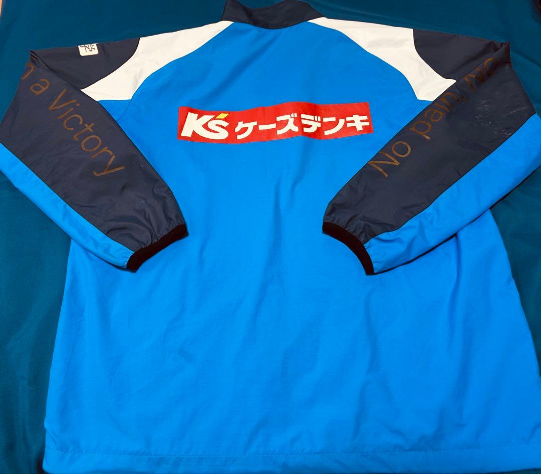 水戸ホーリーホック　選手着用品　フルジッパー ウィンドブレーカー 青