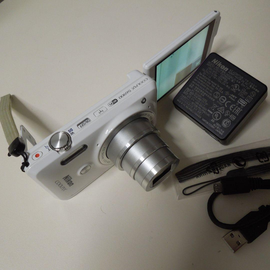 Nikon COOLPIX S6900 中古 ホワイト 充電器ほか