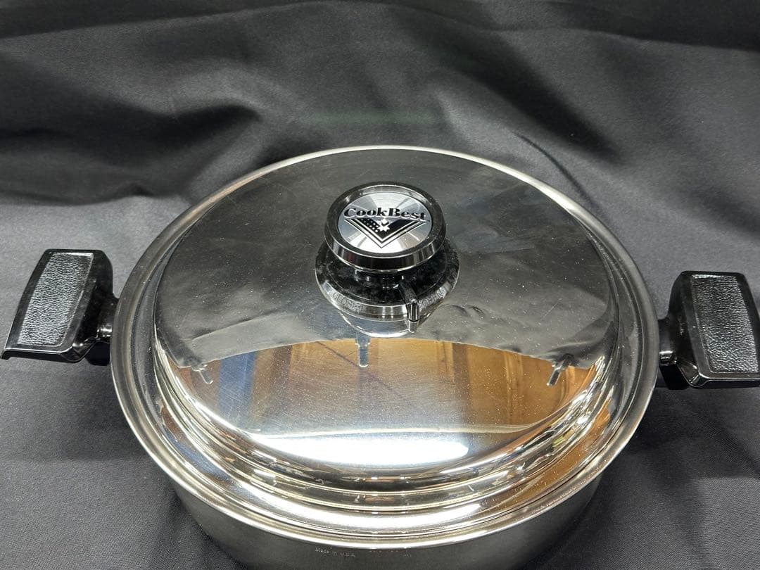 【保管品】Cook Best T304 7-Ply 蒸し器　両手鍋　26cm