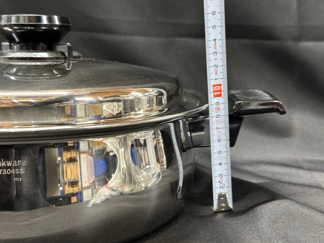 【保管品】Cook Best T304 7-Ply 蒸し器　両手鍋　26cm