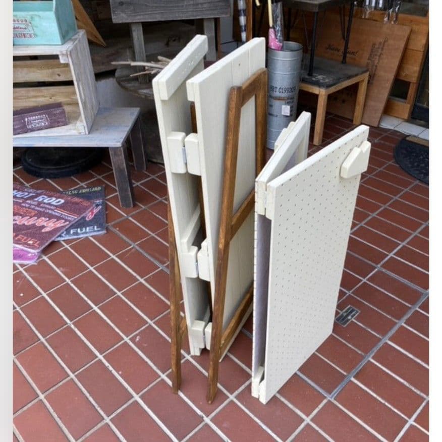 3段ラック屋根付き　ハンドメイドマルシェ折り畳み什器