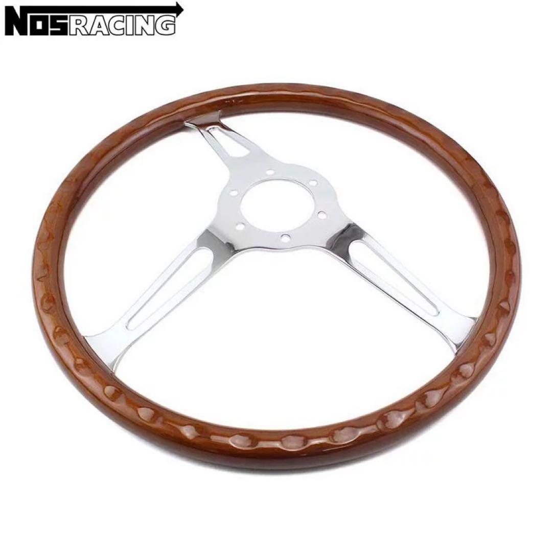 ナルディクラシックウッドステアリング車ハンドル15インチ