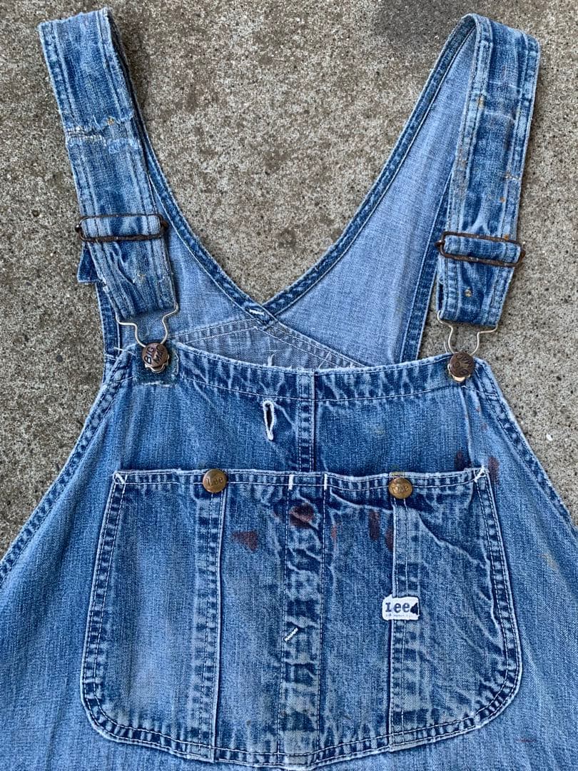 70s〜　Lee リー　デニム　オーバーオール　アメリカ製　USA製