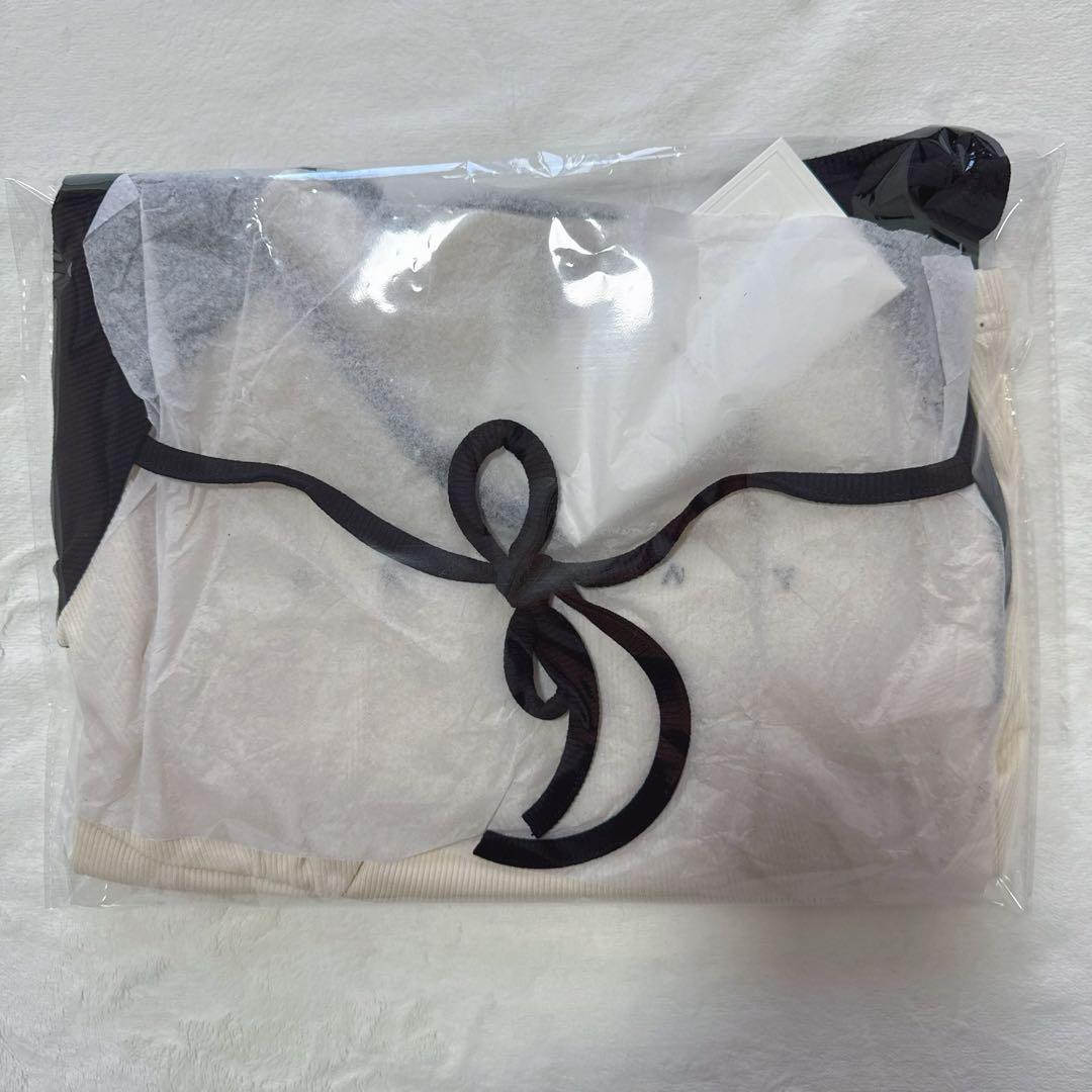 新品未使用 andmary Alma ribbon tops black