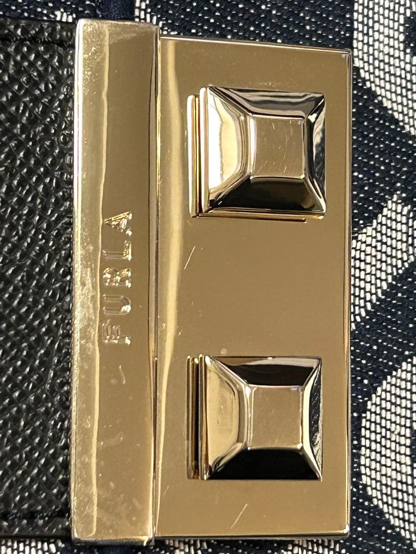 FURLA ショルダーバック　デニム　ネイビー　フルラ　ベラ