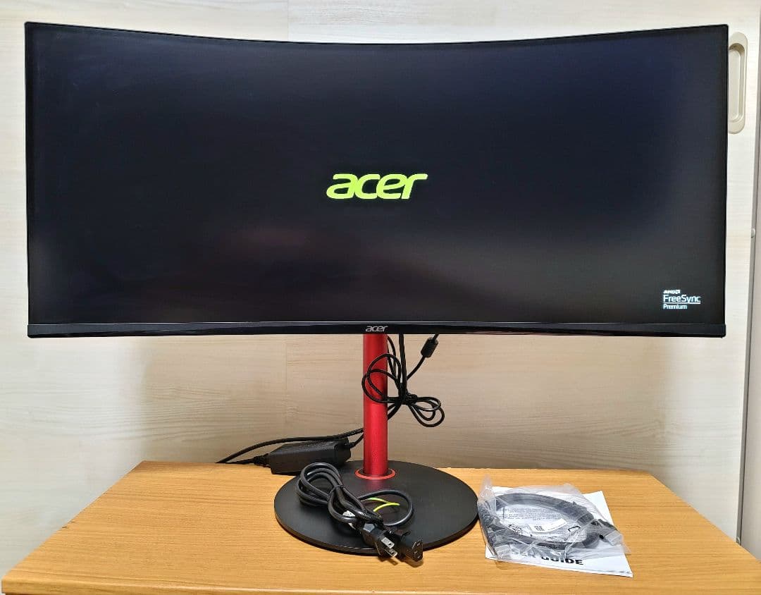 美品　Acer 34インチ湾曲ゲーミングモニター Nitro XZ342CU