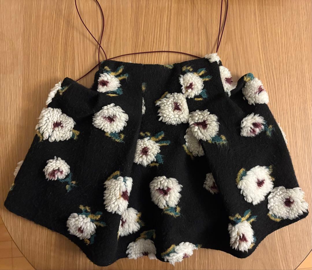 【2度着用】AKTE ボアキャミソール 花柄 フラワー