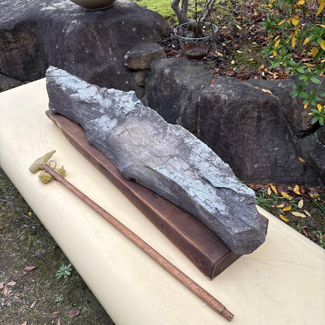 特大 カンカン石 サヌカイト 讃岐石 原石 天然石 水石 石琴 24.4kg