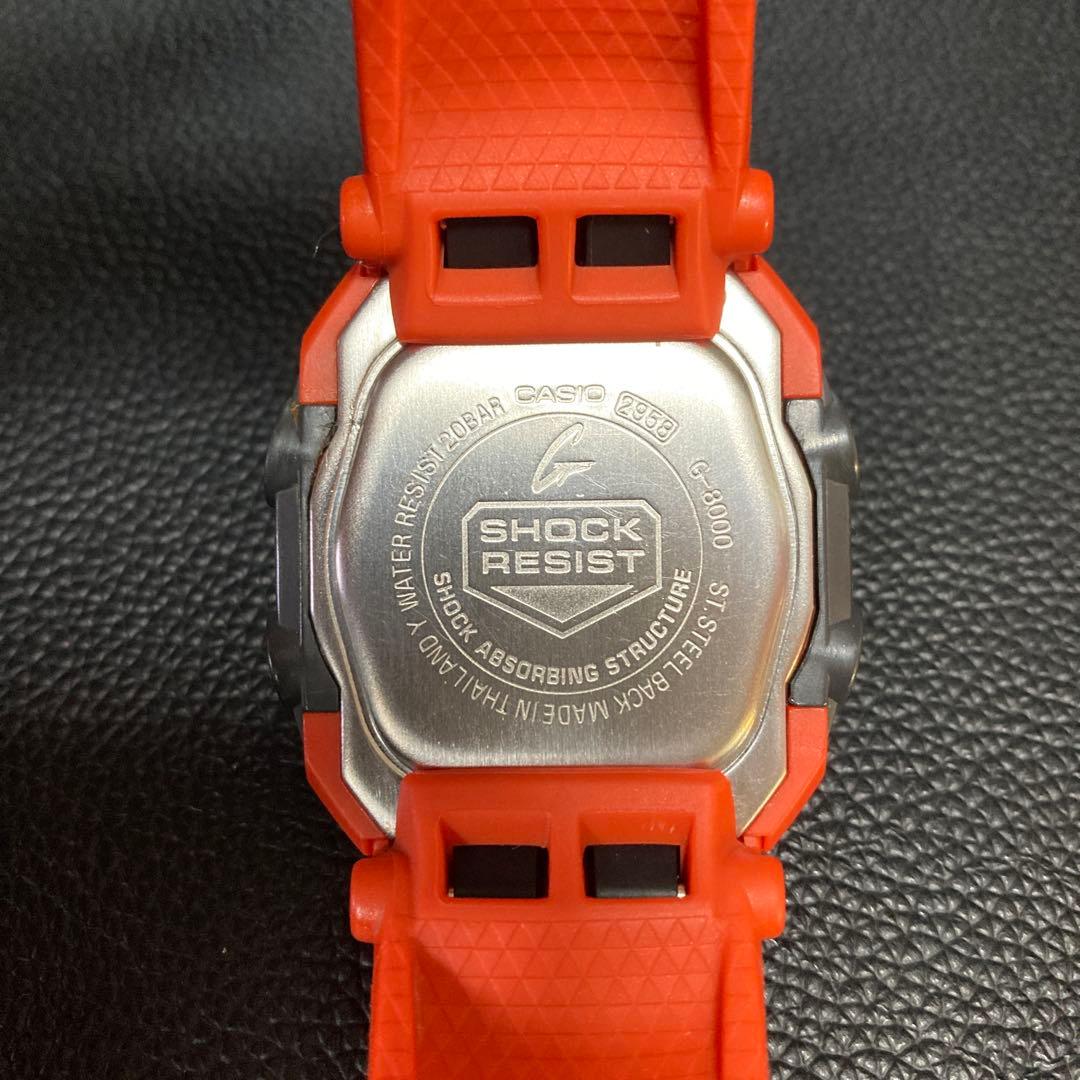 美品 電池新品 レアカラー スナイパー 反転 赤液晶 オレンジ G-8000