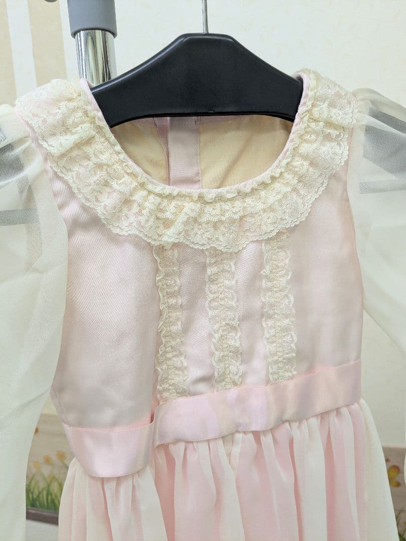 バレエ衣裳/キッズ ピンク&水色3着セット　頭飾り付き