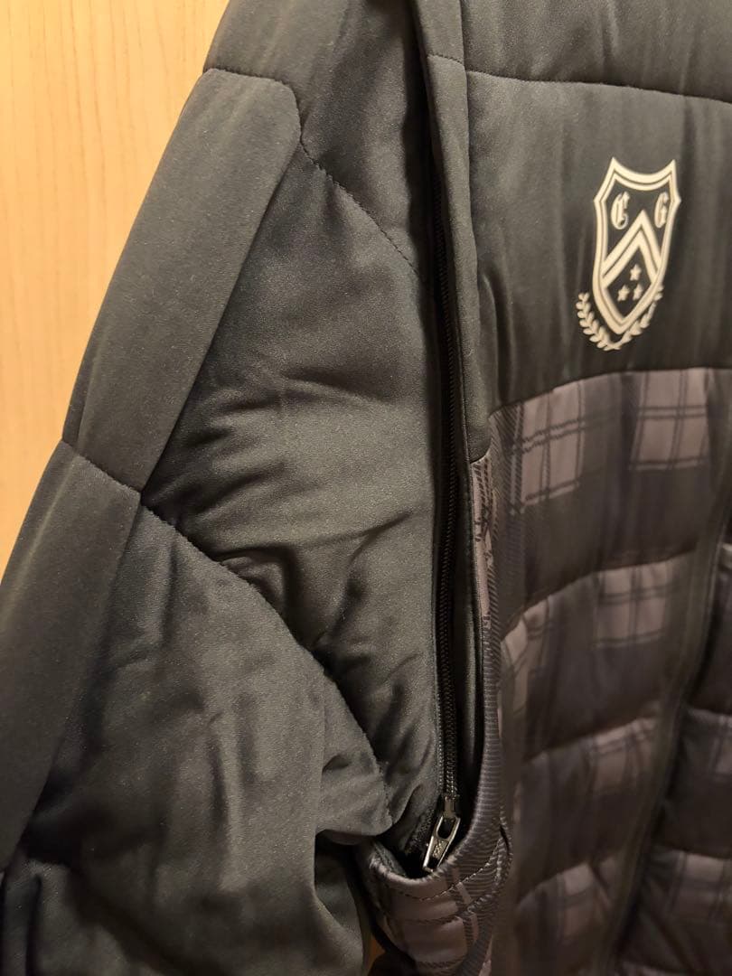 キャロウェイチェックプリントスターストレッチ2WAY中綿ブルゾン 3L