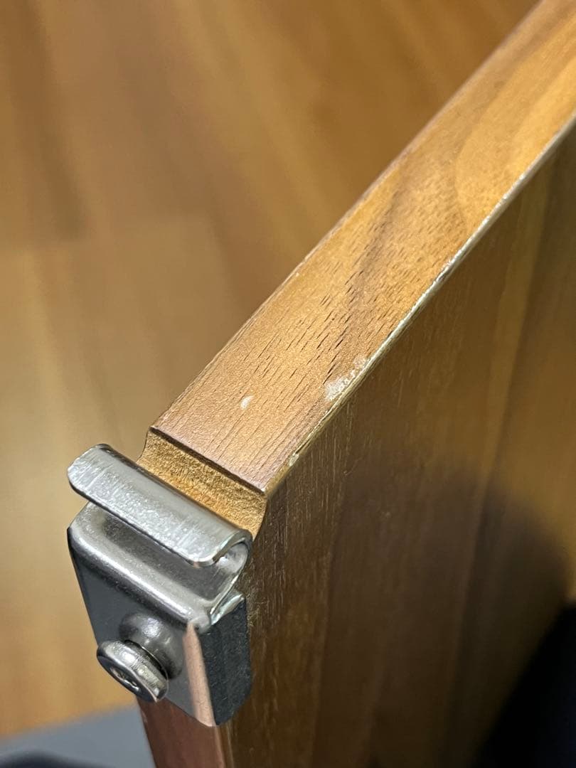 無印良品 ステンレスユニットシェルフ 追加棚　ウォールナット材 84cm幅用3枚