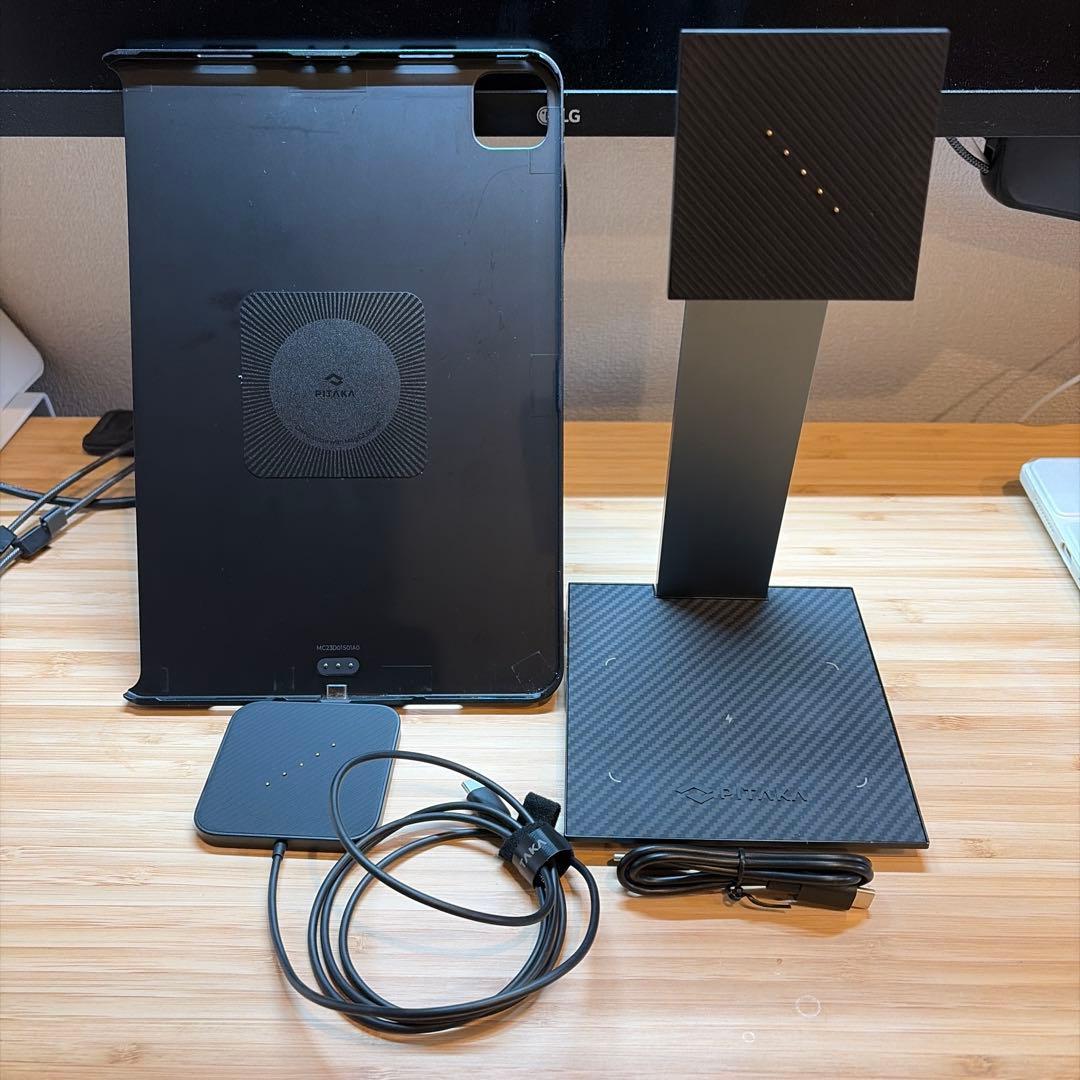 【美品】PITAKA iPad充電スタンド＆iPad Pro11インチケース