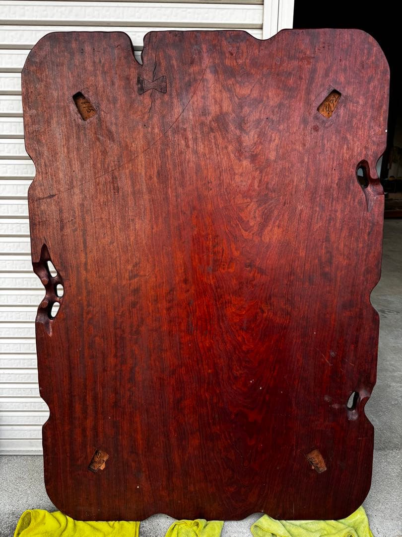 【ブビンガ】　一枚板　ブビンガローテーブル