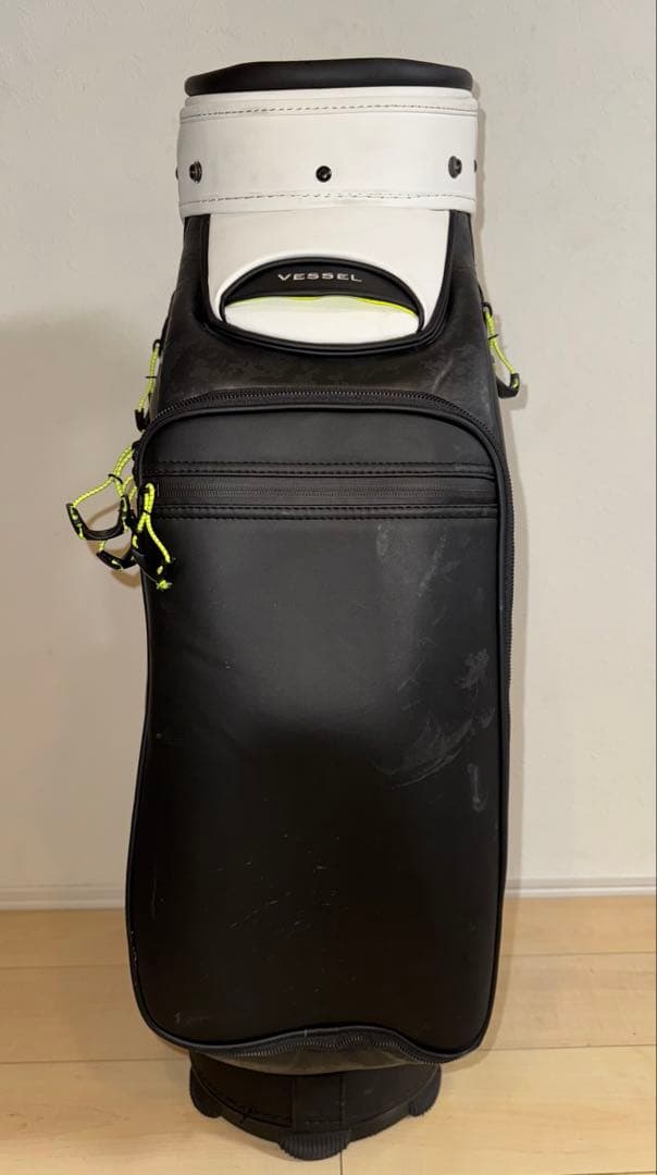 Vessel キャディバッグ プライムスタッフ　白/黒/オレンジ