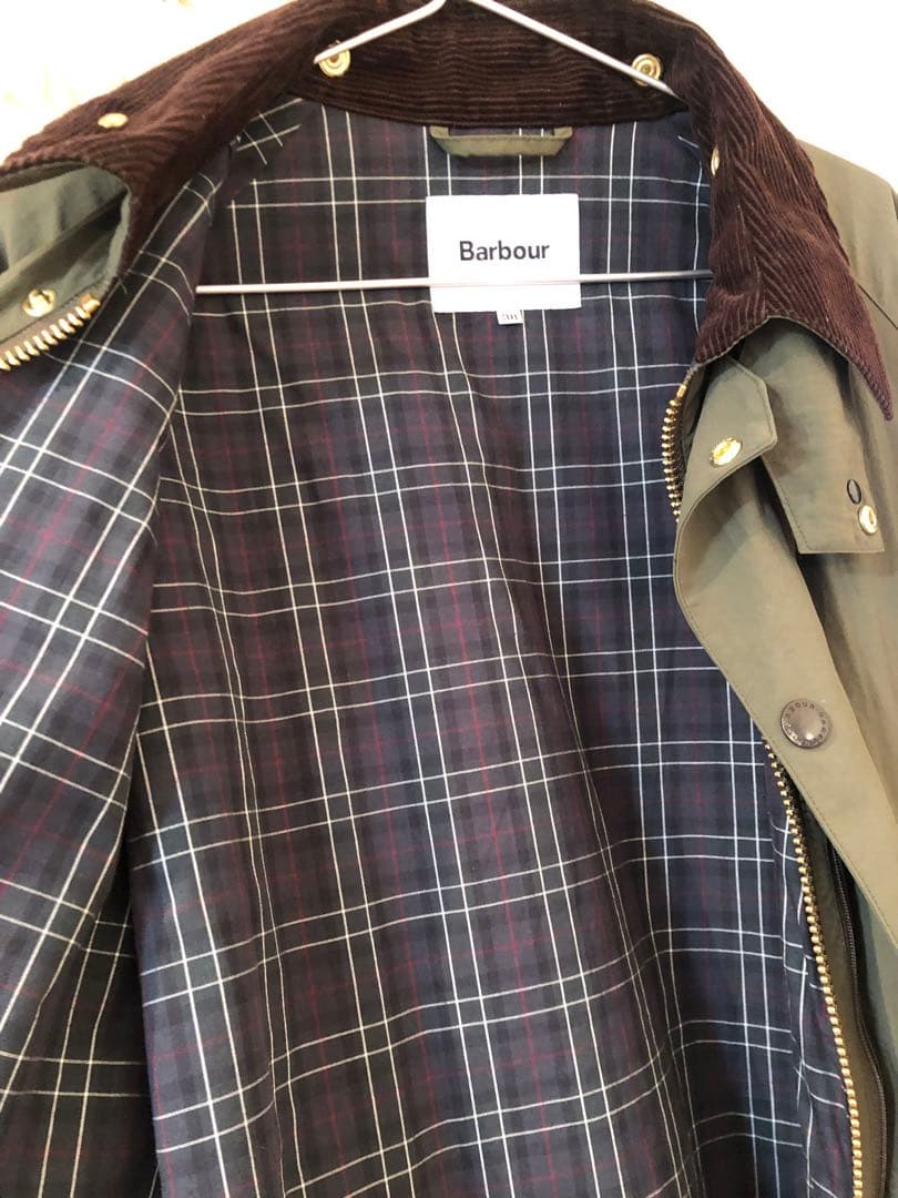 Barbour × Spick and Spanノンワックスジャケット別注タグ付