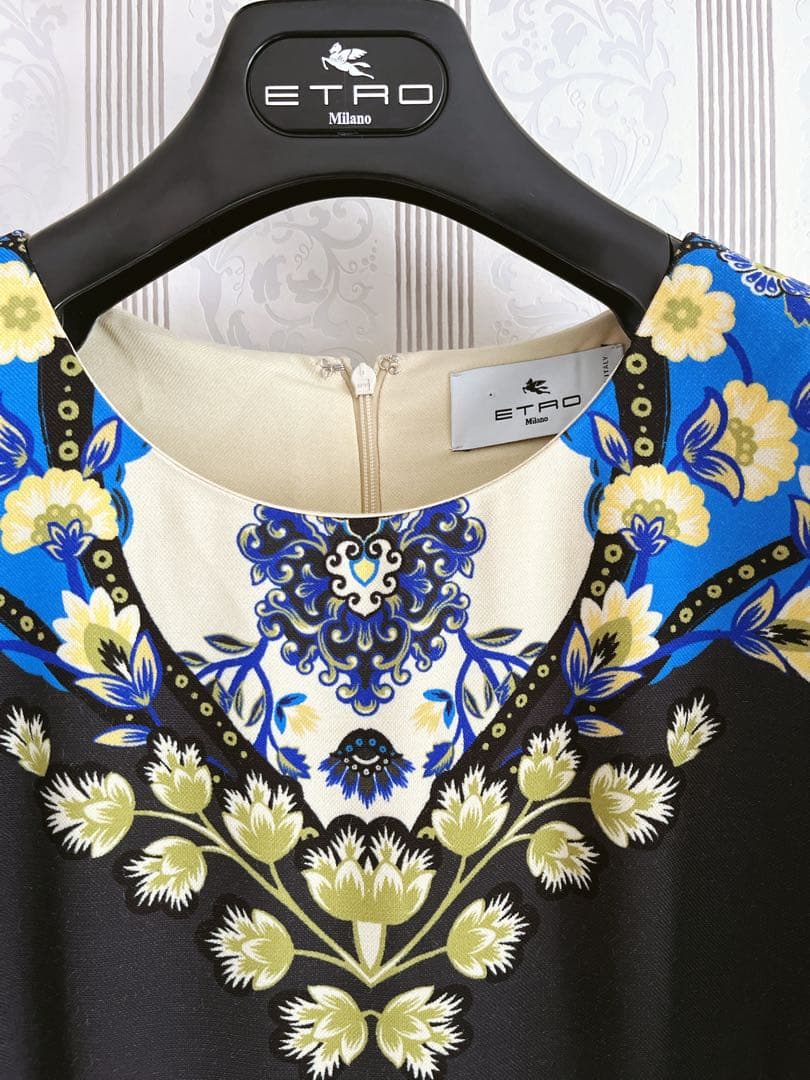 最終値下げ セール☆21万 極美品 エトロ 洗練 プレシャス ゆったり ドレス