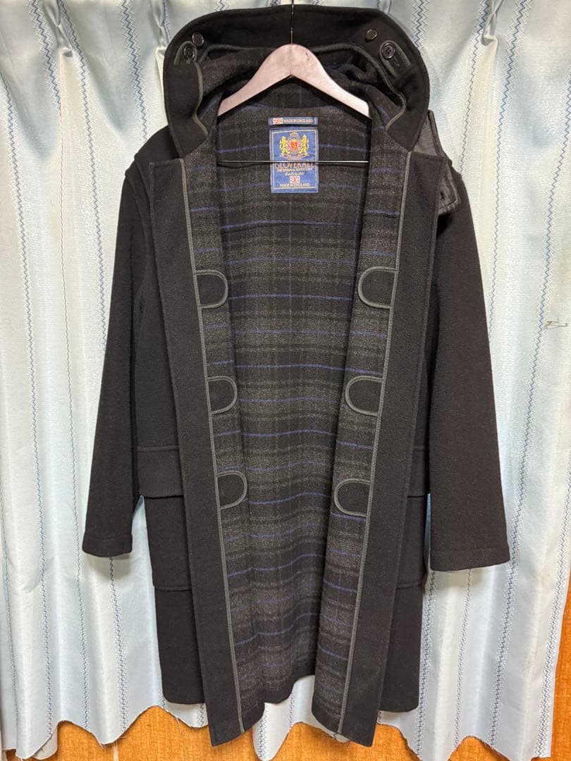英国製　グローバーオール　GLOVERALL　ダッフルコート　US38　ブラック