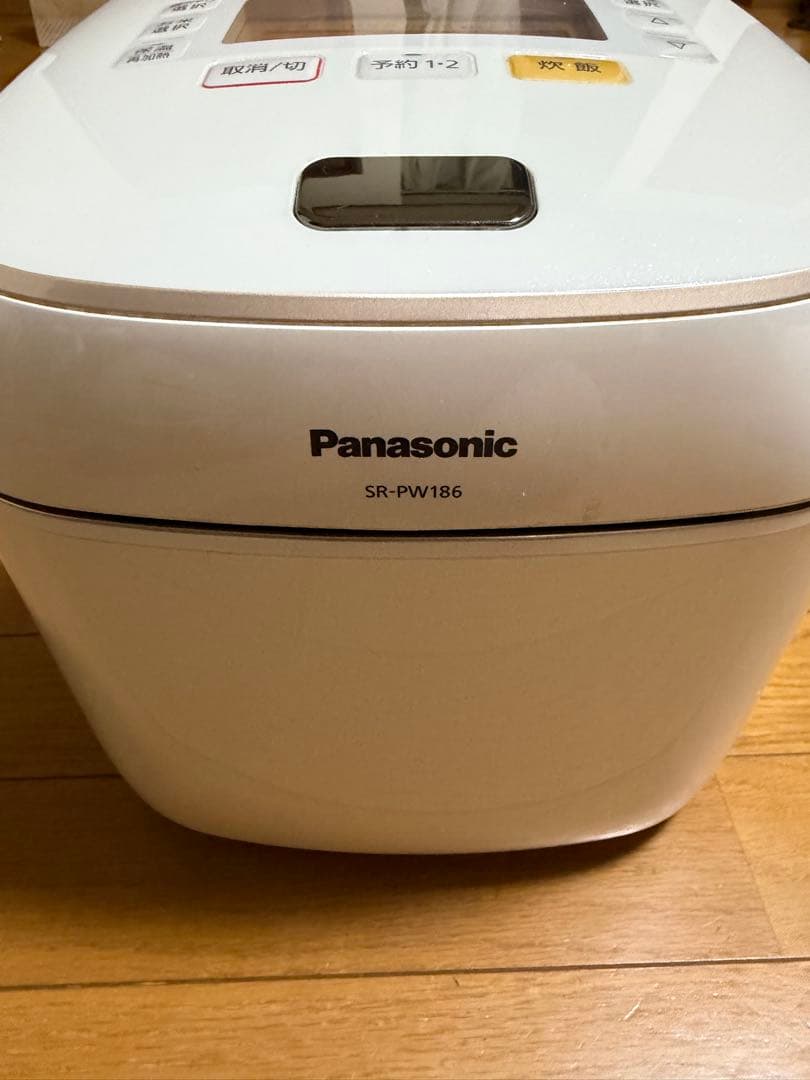 Panasonic可変圧力ＩＨ炊飯器 SR-PW186-W 【Wおどり炊き】