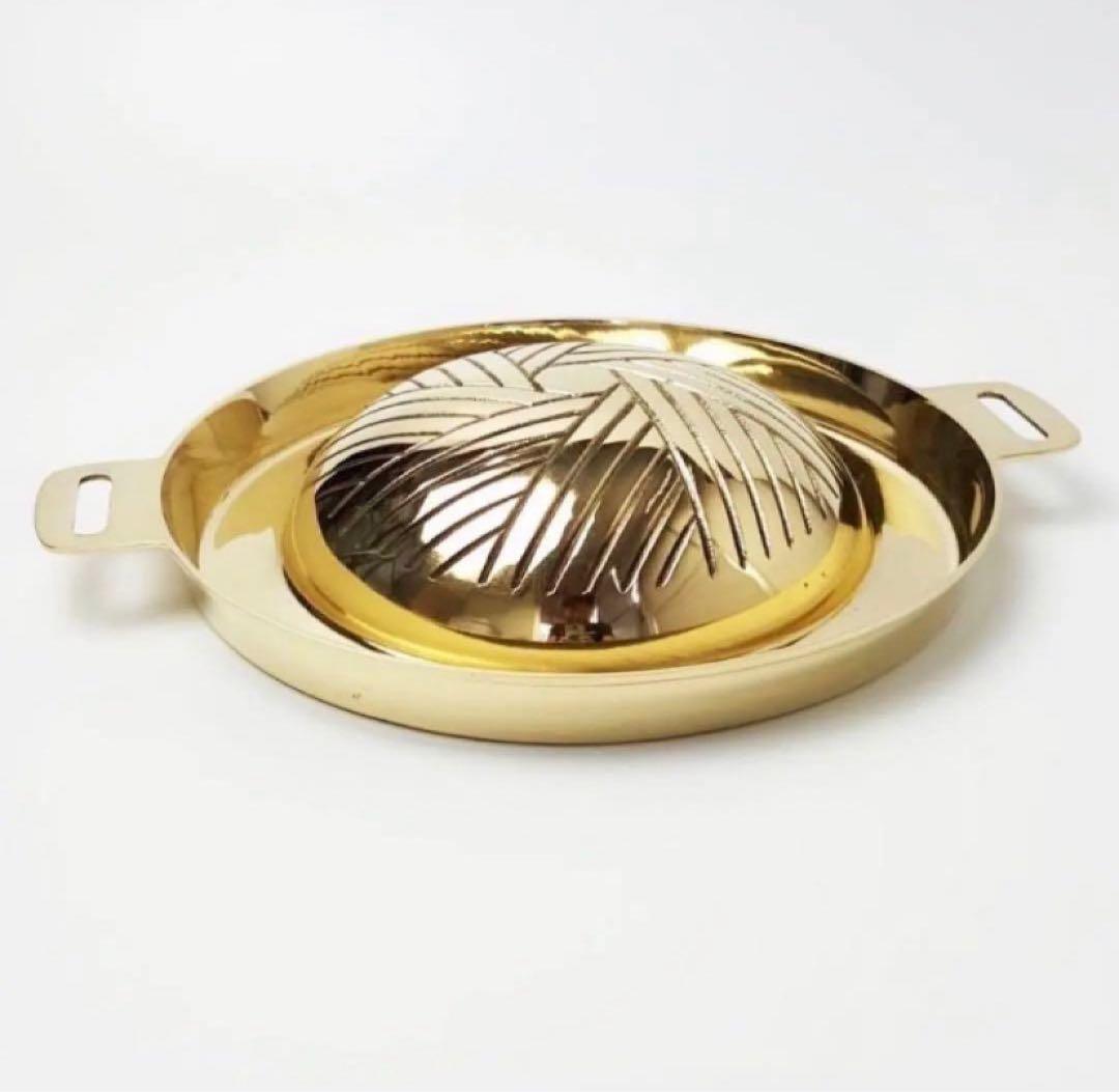 [新品] ムーガタ鍋（真鍮製）タイ料理 焼肉鍋　ムーカ