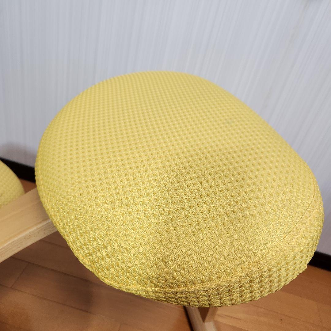 【感動美品】Balans EASY バランスチェア イージー イエローカバー付き