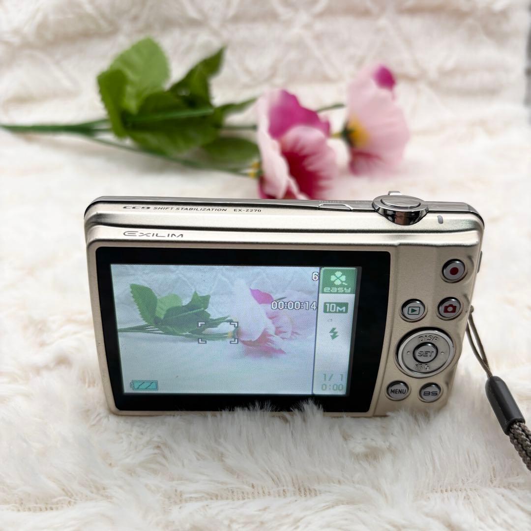 動作確認済み 美品 CASIO EXILIM EX-Z270 ゴールド