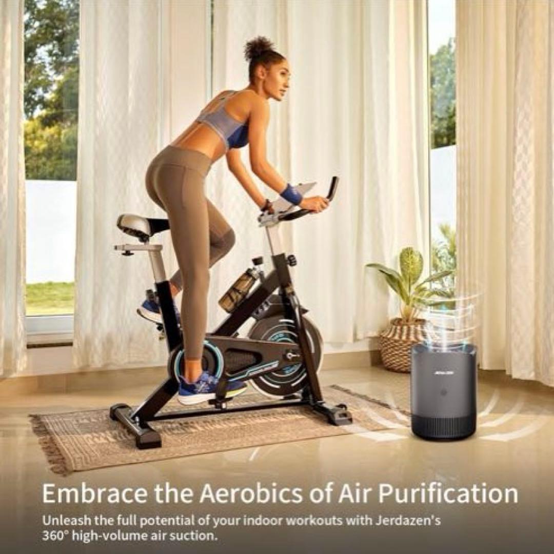 空気清浄機 小型 脱臭効果 花粉 ペット臭除去 静音 グレー 卓上 コンパクト