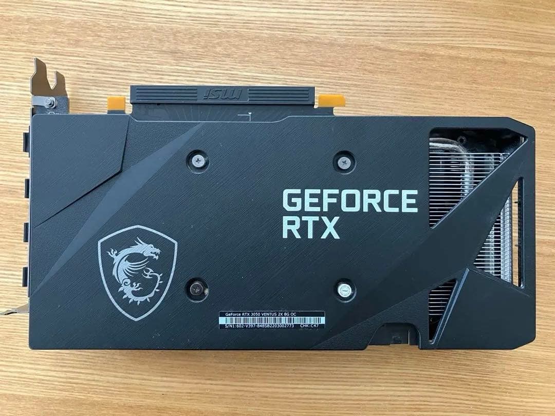 MSI GeForce RTX 3050 VENTUS 2X 8GB 中古