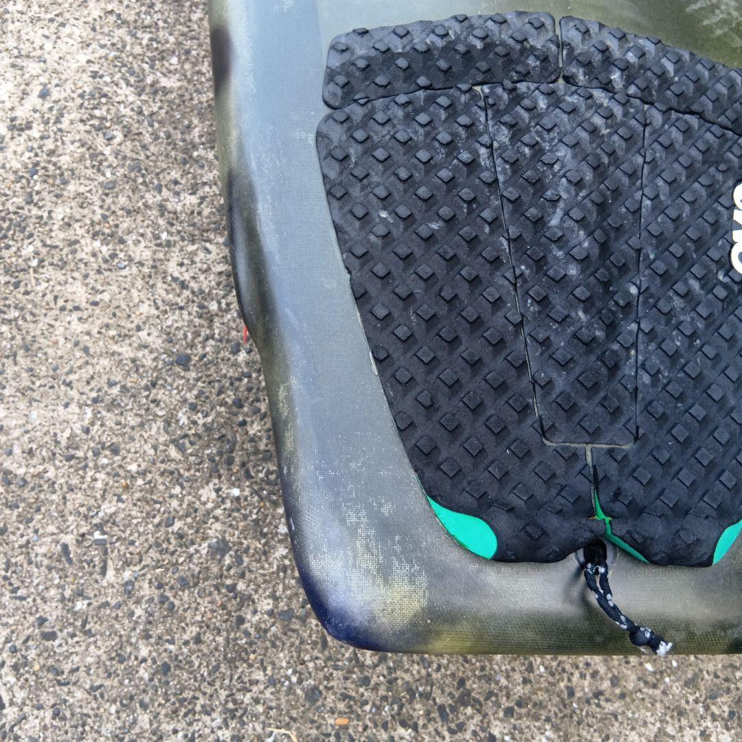 【千葉発】ＶＯＮ ＳＯＬ ファンボード グリーン/グレー 5フィン