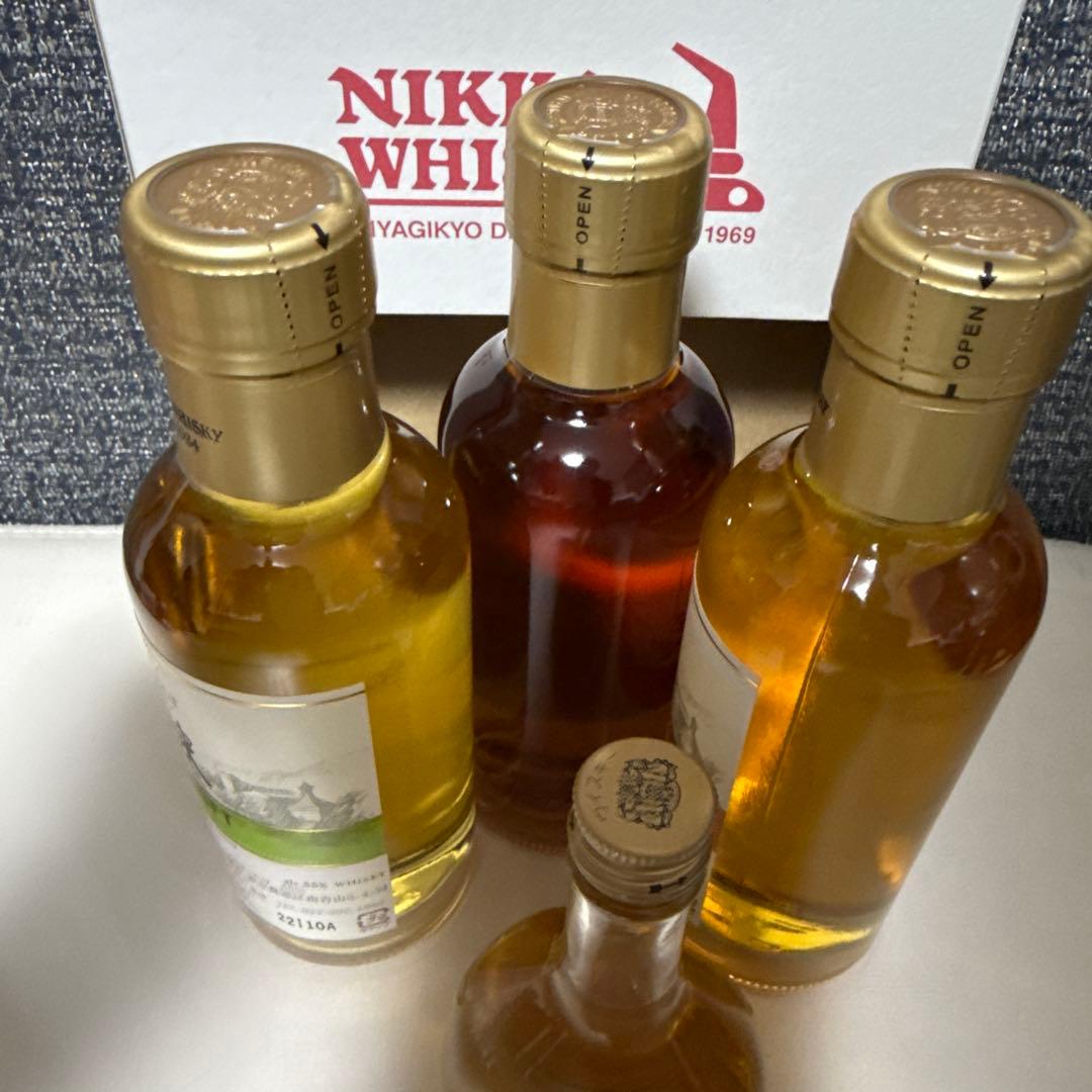 ニッカウイスキーシングルモルト 宮城峡3本セット スーパーニッカ小瓶を付けて