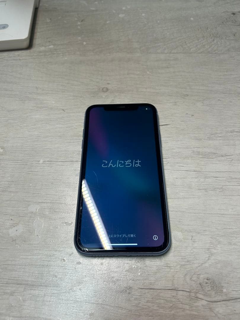 【SIMロックあり au】iPhone XR 青 128GB