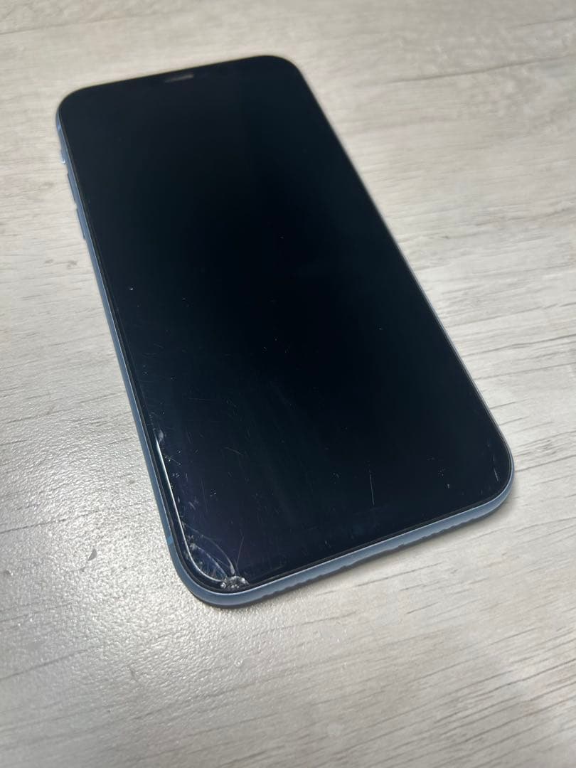 【SIMロックあり au】iPhone XR 青 128GB