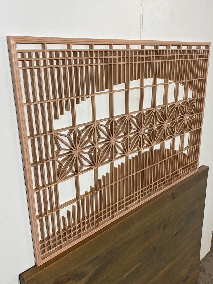 角麻柄組子細工パネル(R)