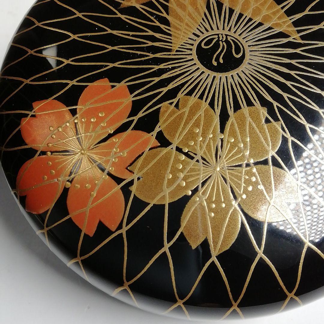 Ｔ９３２　棗　『網春秋蒔絵』『内銀地』『清水庄三 作』　共箱　茶道具