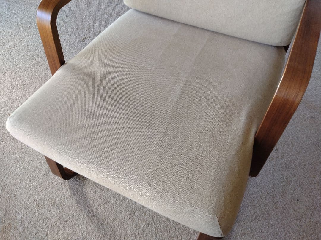 【訳あり美品】MUJI無印 ダイニングソファチェアウォールナット材/リビングでも