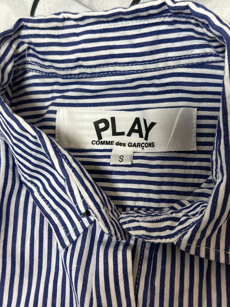 PLAY Comme des Garçons ストライプシャツ S