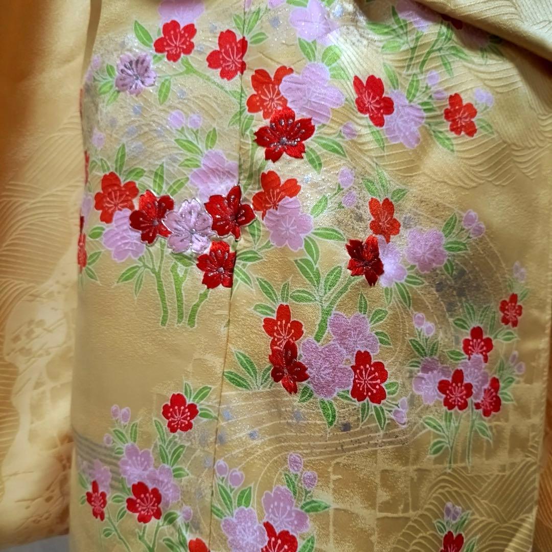 七五三　7歳　正絹着物　袋帯　小物セット　 比翼仕立て着物