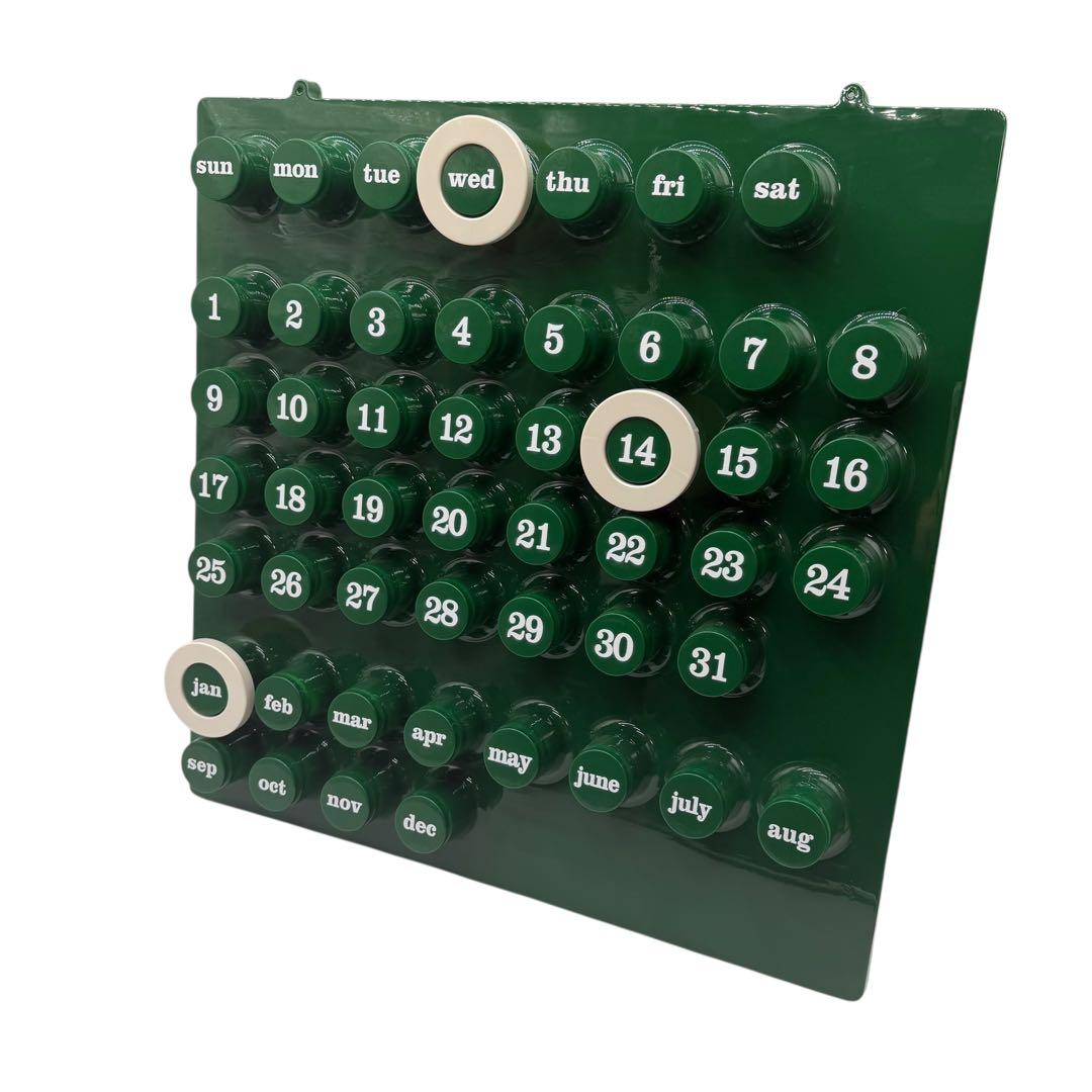 Ringa Date 万年カレンダー スペースエイジ 壁掛け 美品