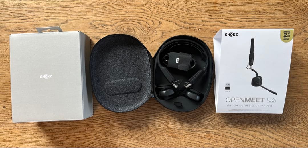 【新品、未使用】SHOKZ OPENMEET UC ワイヤレスヘッドセット