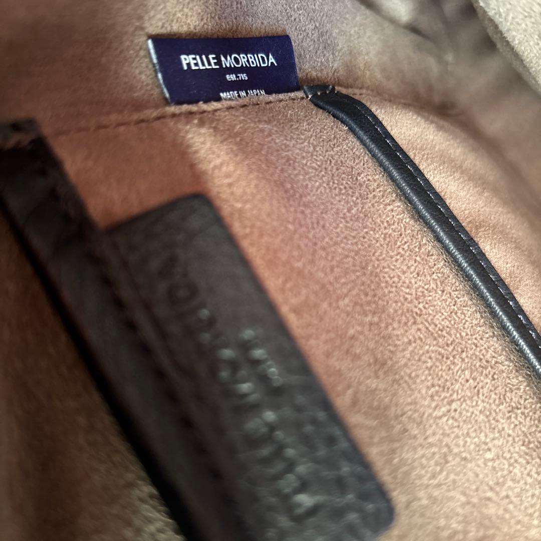 ネイビーレザー ビジネスバッグ