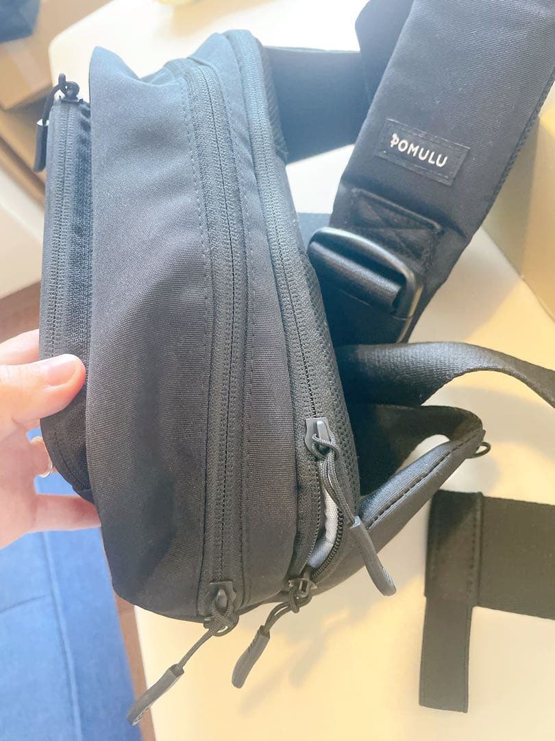 【美品】POMULU ポムル ヒップシートバッグ ブラック 箱付き